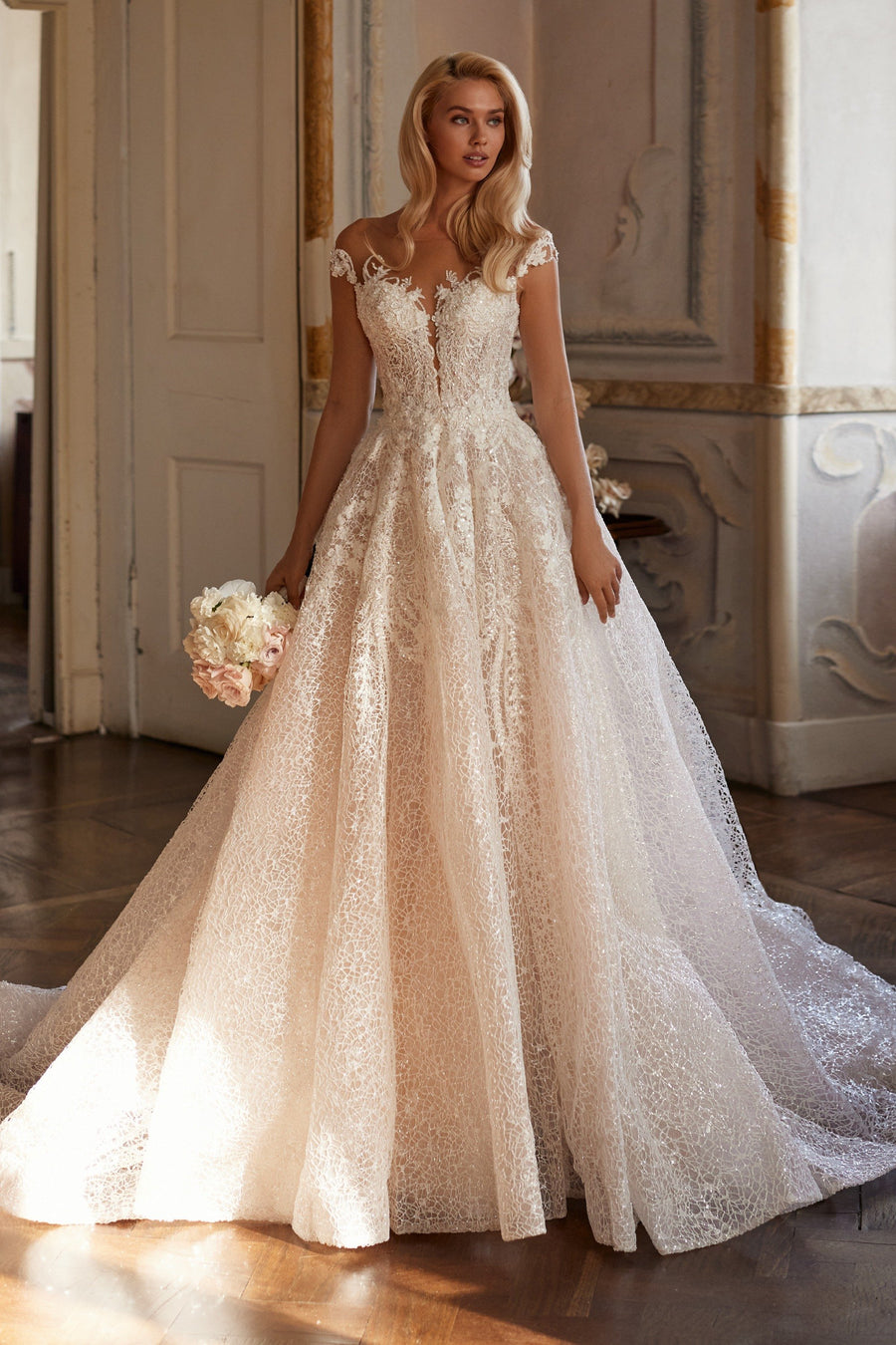 Sherri Hill style 81069 in ivory/nude