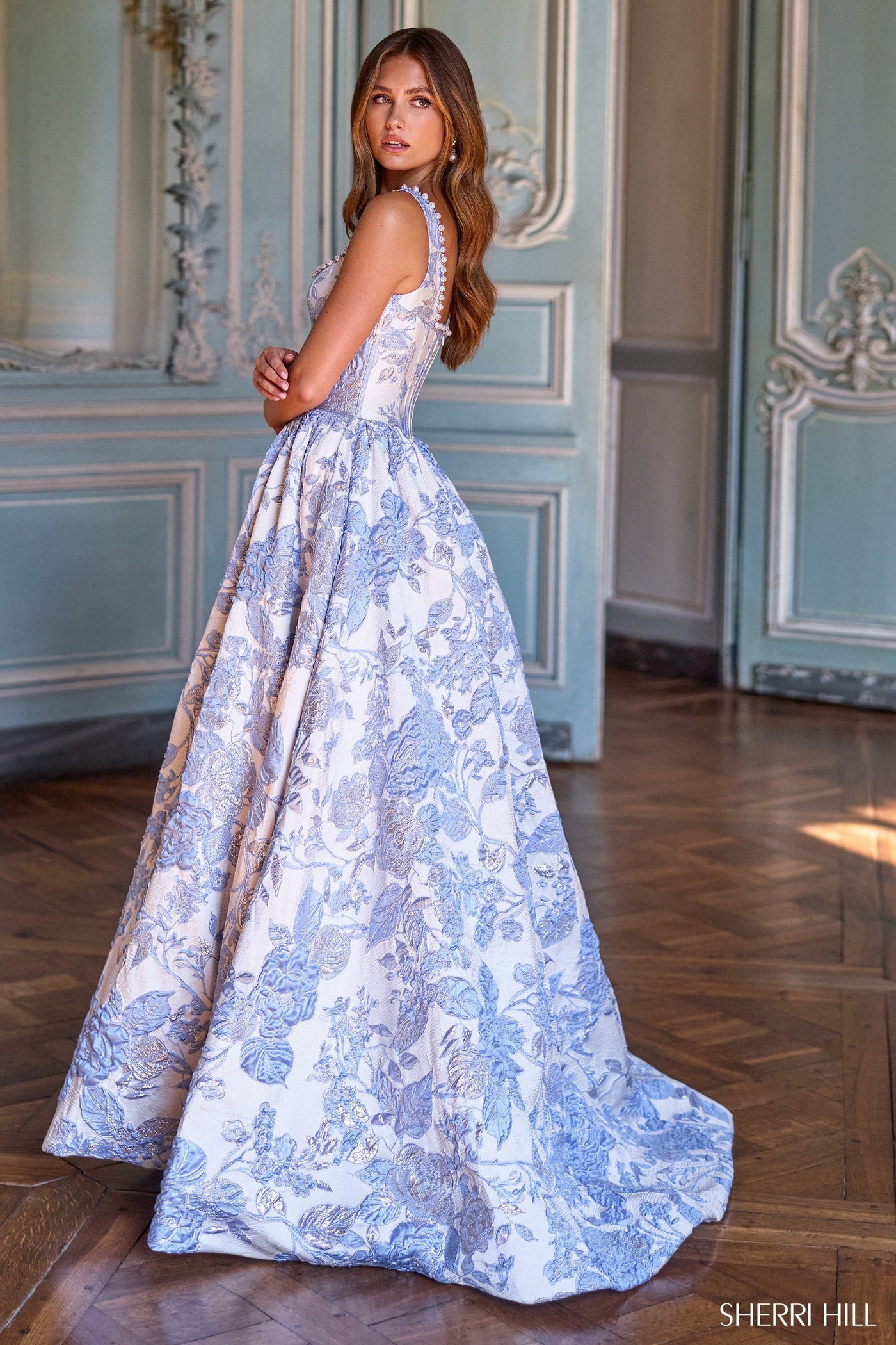 Sherri Hill 57731 brocade ballgown
