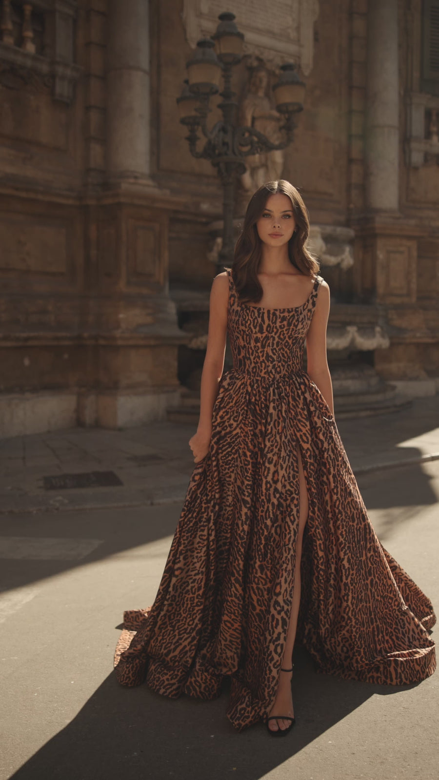 Sherri Hill style 57472 in cheetah print, Cheetah Print Gown
