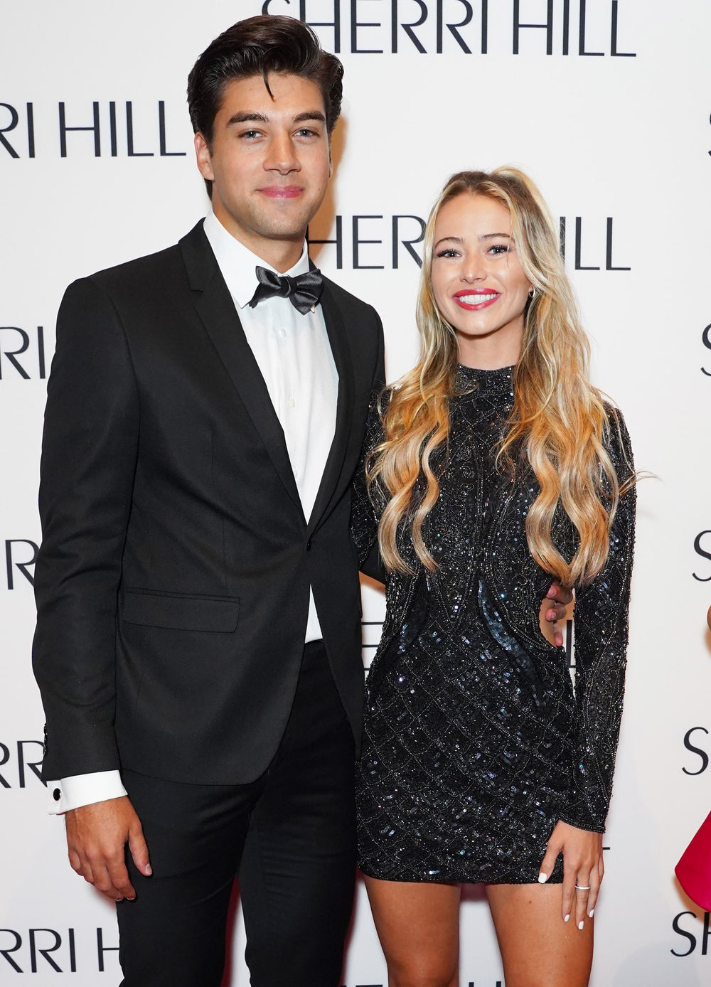 On the red carpet at a Sherri Hill New York Fashion Week show